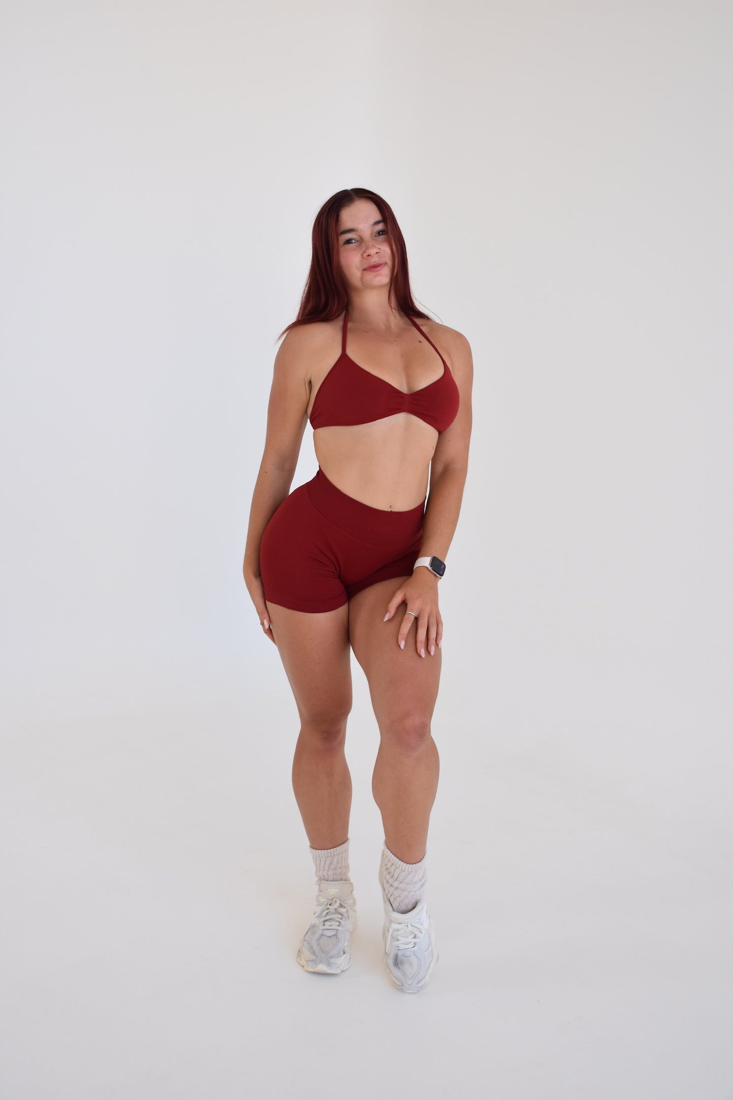 Gym Gods sculpt shorts - Deep Red