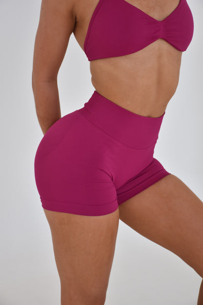 Gym Gods sculpt shorts - Berry